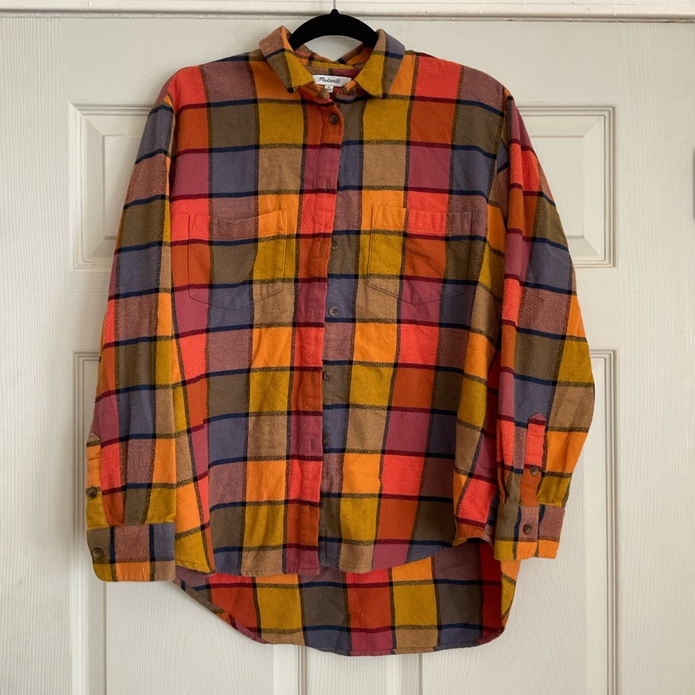 Madewell Multicolor Plaid Button Down Shirt - Picture 5 of 7